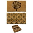 thumbnail image 1 of Rubber-Cal "French Country Doormat Kit" - 2 Coco Coir Doormats and 1 Boot Scraper, 1 of 5