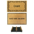thumbnail image 1 of Rubber-Cal "Funny Doormat Kit" - 2 Rude Doormats & 1 Boot Scraper, 1 of 5