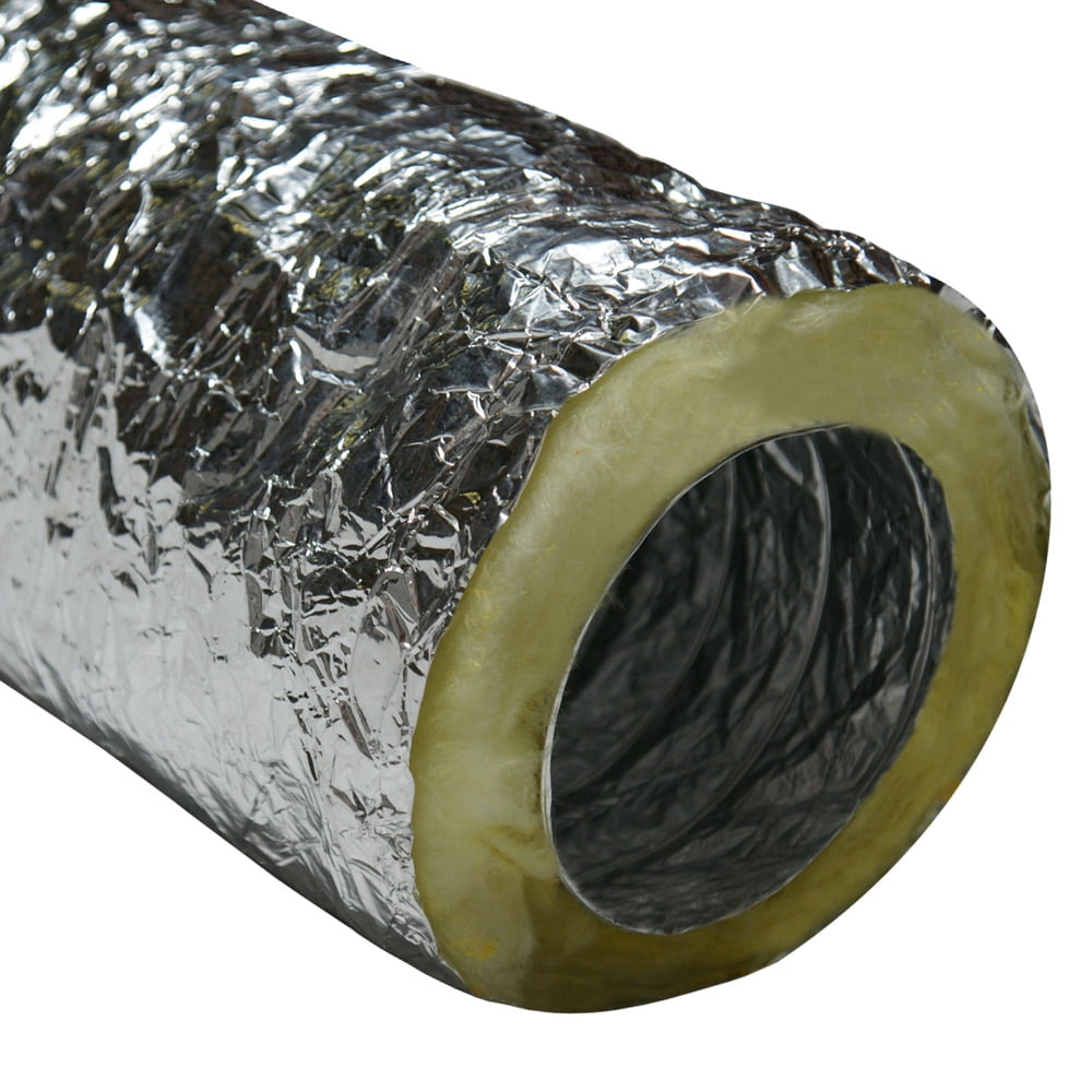 Rubber-Cal "HVAC Insulated-Flex Ducting" Ventilation Duct Hose - 10-Inch by 25-Feet