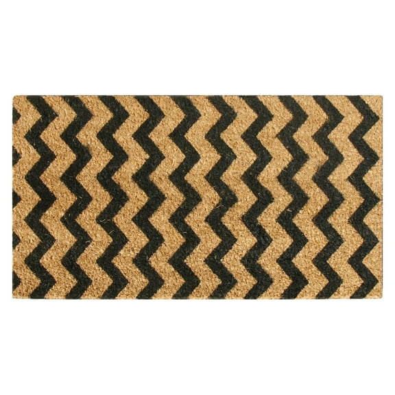 Rubber-Cal "Modern Lattice" - Contemporary Coir Mats - 18" x 30"
