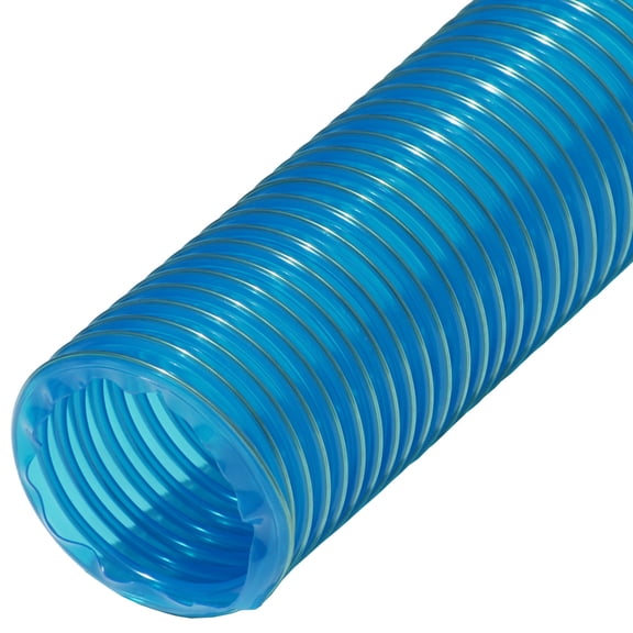 Rubber-Cal "PVC Flexduct" General Purpose - 1.75" ID x 12' (Fully Stretched) - Blue