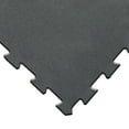 thumbnail image 1 of Rubber-Cal "ReUz" Rubber Tiles -- 6mm x 20" x 20" - Black - 256 Tiles (64 x 4 Packs), 1 of 9