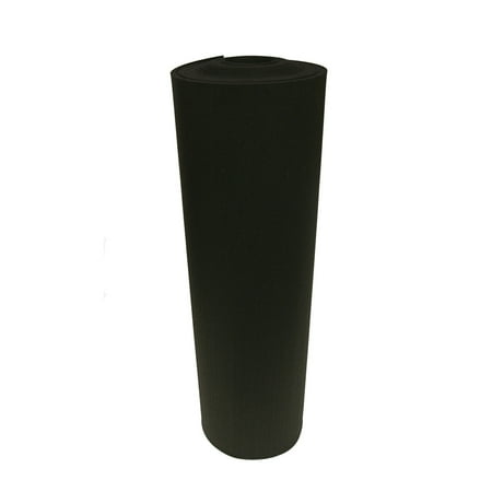 Rubber-Cal Recycled Rubber Home Gym Flooring - 1/4x48x96 inch - 3 Rolls - 96 Sqr/Ft
