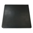 thumbnail image 1 of Rubber-Cal "Revolution" Interlocking Rubber Floor - 12mm x 36 in x 36 in Rubber Tiles - Black - 8 Pack, 1 of 12