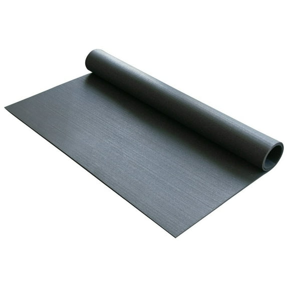Rubber-Cal Rubber Anti-Vibration Mat - 1/4" x 4ft Wide x 6ft Long - Black Washing Machine Vibration Mat