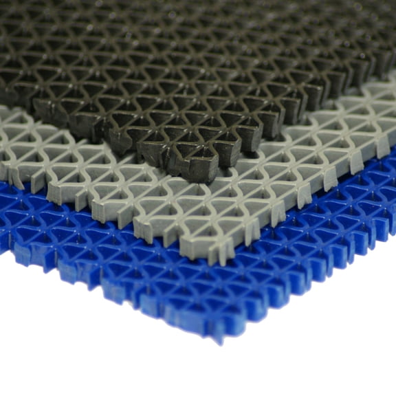 Rubber-Cal "S-Grip" PVC Runner - 3/16 in x 4 ft x 5 ft - Black