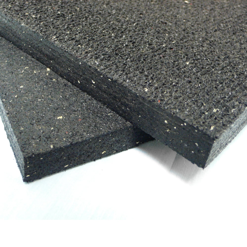 Rubber-Cal Diamond-Plate Rubber Flooring Rolls - 3 mm x 4 ft x 1 ft Rolls -  Black