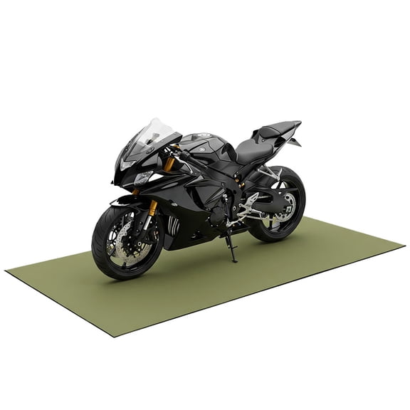 Rubber-Cal "TFS-122 Motorcycle Mat" - 5mm x 4ft x 9ft - Gray