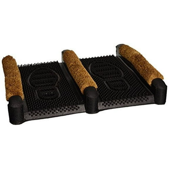 Rubber-Cal "Traditional" Outdoor Boot Scraper - 2.5 in. x 12 in. x 16 in.