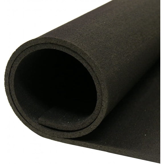Rubber Cal Treadmill Mat - 3/16-Inch x 4 x 7.5-Feet, Black  Rubber Exercise Equipment Protector