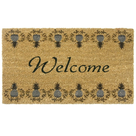 Rubber-Cal "Tropical Pineapple" Doormat, 18 by 30-Inch