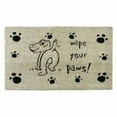 thumbnail image 1 of Rubber-Cal "Wipe Your Paws" Dog Doormat, 18 by 30-Inch, 1 of 3