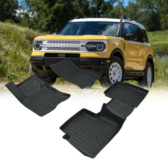 Rubber Car Floor Set with Maximum Coverage Protection-Car Floor Mats TPE Rubber