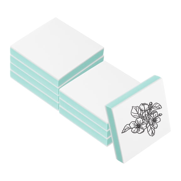 Rubber Carving Blocks, Soft Linoleum Art Carving Block Square Crafts Stamp Making for Printmaking Stamps Carving Green