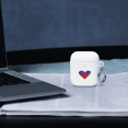 thumbnail image 1 of Rubber Case for AirPods® with a powerful message "You Are Loved!" (White, AirPods), 1 of 2