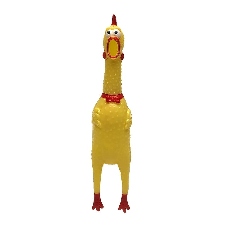 Squeaky Yellow Rubber Chicken Dog Chew Toy Squeak Toys Puppy Dogs Teething Play Squeaky Yellow Rubber Chicken Dog Chew Toy Squeak Toys Puppy Dogs Teething Play