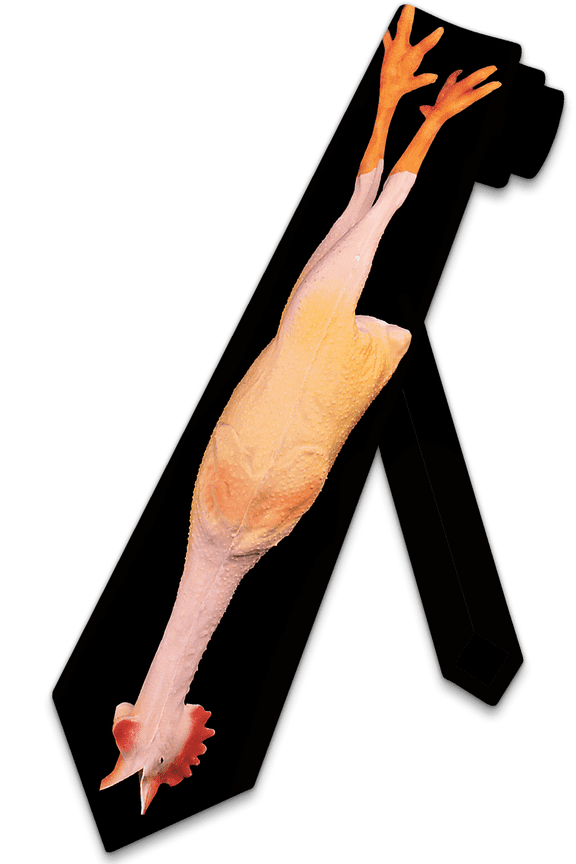 Rubber Chicken Ties Funny Necktie Gag Gift Tie Animal Neckties by Three Rooker