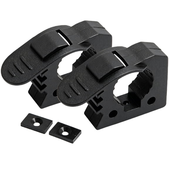 Rubber Clamp, Heavy-Duty Boat Tool Holder, Adjustable Non-Slip Quick Release Mount, Fits 1.18" - 1.57" Diameter Handles, Tool Holder for Garage, Truck, RV, Boat, or Workshop, 2 Pcs, 2.7x2.15"