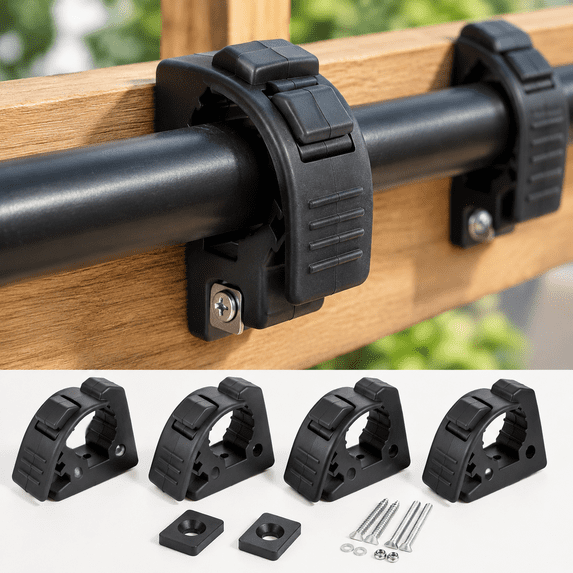 Rubber Clamp, Shovel Mount, Tool Clamp for 1-1/8