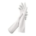 thumbnail image 1 of Rubber Cleaning Gloves, With Built-in Storage Lanyard, Dishwashing Kitchen Gloves For Momen And Men, For Washing Dishes, Bathroom, Range Hood, Sink, Medium (Pur, 1 of 4