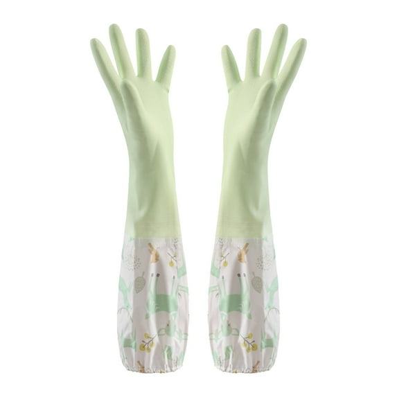 Rubber Cleaning Gloves With Household Thickening PWaterproof Kitchen Dish Washing Latex Glove Latex Xl Black Gloves Disposable Gloves 1000 Count Latex Gloves Long Xl Nitrile Gloves Unigloves Hot