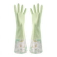thumbnail image 1 of Rubber Cleaning Gloves With Lining Household Thickening Pwaterproof Kitchen Dish Washing Latex Glove, 1 of 5