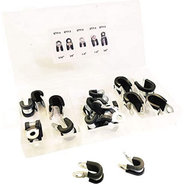 Rubber Coated Clamps (18 Piece Assortment)