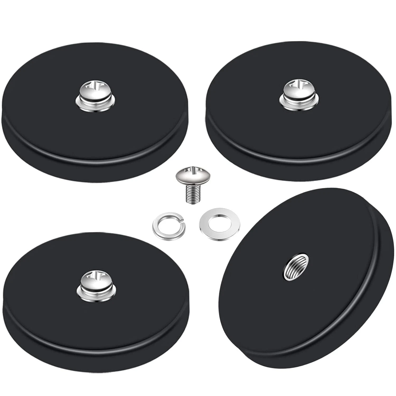 Rubber Coated Magnet Neodymium Magnet Base With Rubber Coating Anti Scratch M...