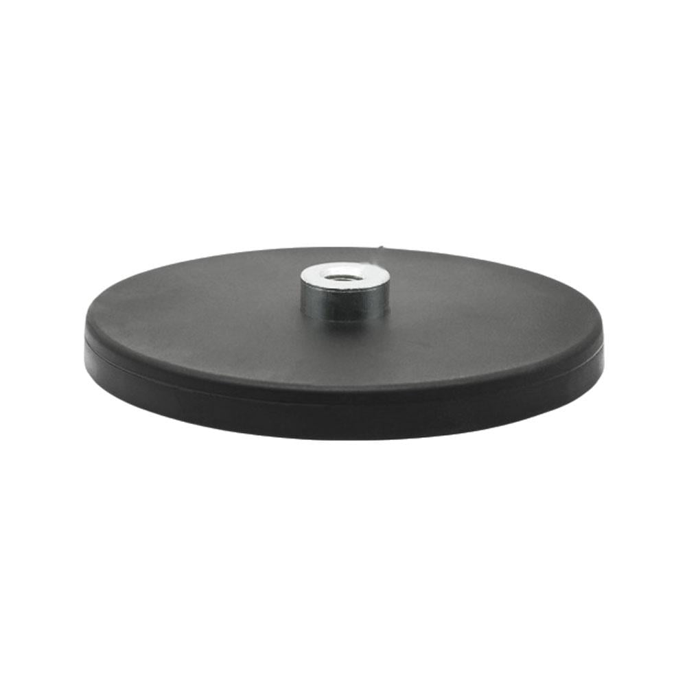 Rubber Coated Neodymium Pot Magnets Flat Thread Suction Cup Mounting ...