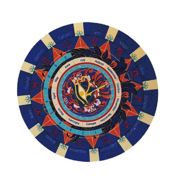 Rubber Constellations Chart Mat, Dowsing Pendulums for Horoscopes Believers Table top Gaming Accessory