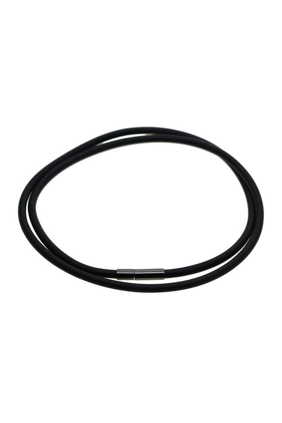 Rubber Cord Chain Necklace with Clasp Bracelet St for Necklace Bracelet Jewelry Making - 55cm