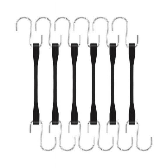 Rubber Cords with Hooks 6 Inch,Rubber Bungee Heavy Duty Outdoor Tie Down Straps S for Truck,Van