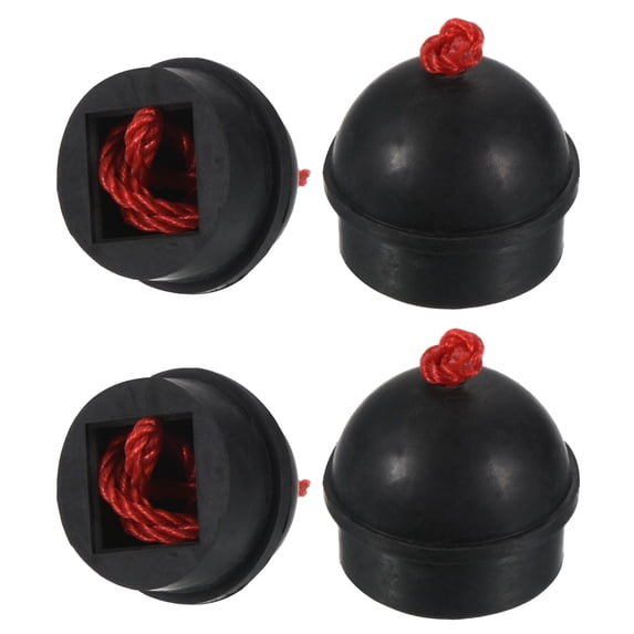 Uxcell Cue Chalk Holder 4 Pack Rubber Non Slip Pool Chalk Holders Billiard Cue Tips Chalks Case Black