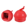 thumbnail image 1 of Rubber Cue Chalk Holder Billiard Pool Cue Tips Chalks Case with Cord, Red 2 Pack, 1 of 5