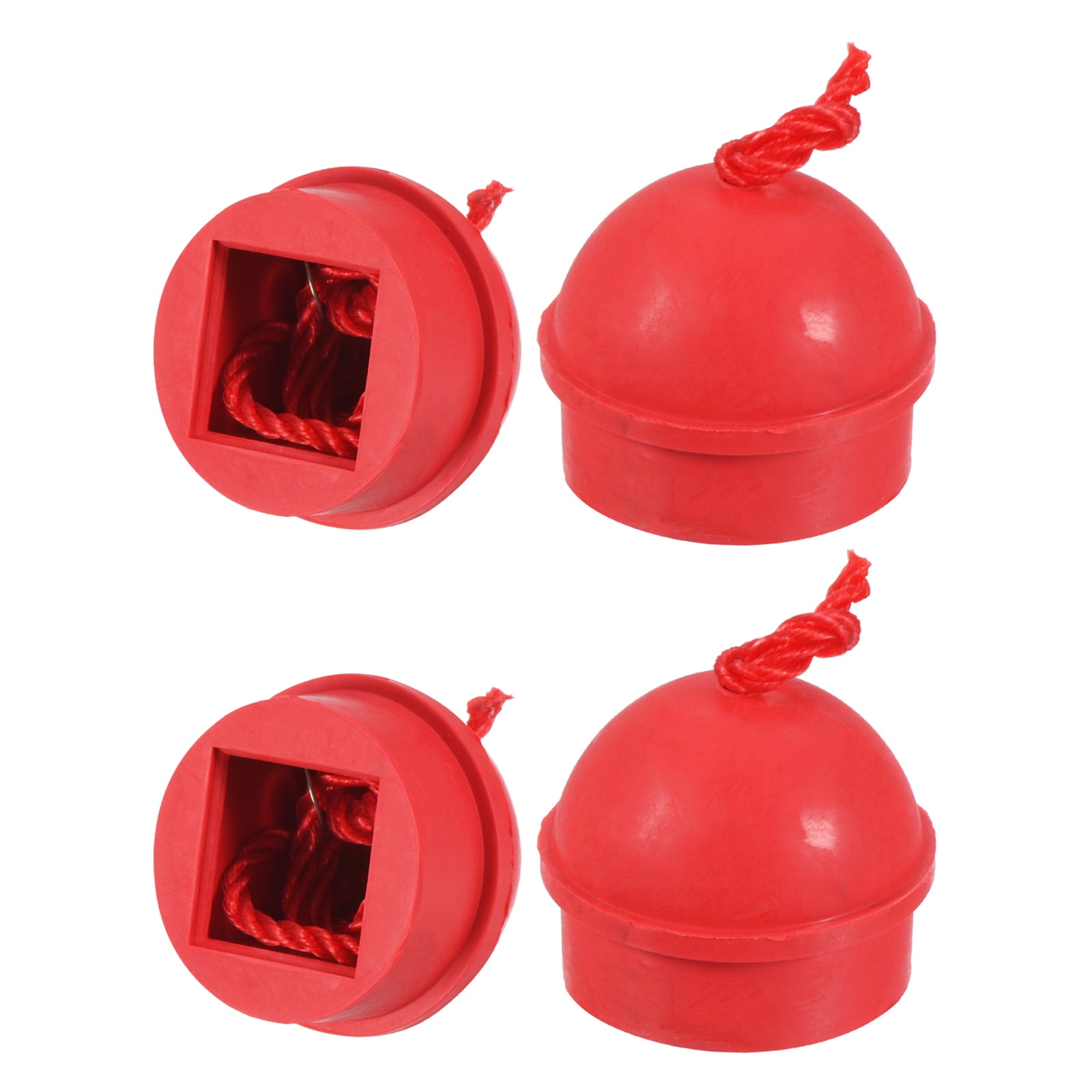 Rubber Cue Chalk Holder Billiard Pool Cue Tips Chalks Case with Cord