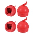 thumbnail image 1 of Uxcell Cue Chalk Holder 4 Pack Rubber Non Slip Pool Chalk Holders Billiard Cue Tips Chalks Case Red, 1 of 5