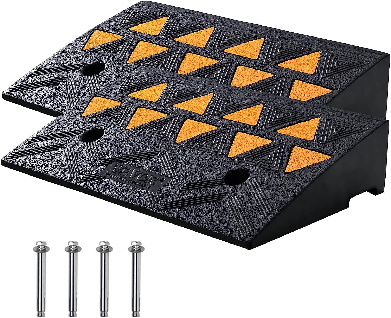 Rubber Curb Ramp 2 Pack, 4.3
