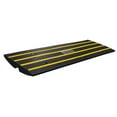 thumbnail image 1 of Rubber Curb Ramp for Driveway 1 Pack, 15T Heavy Duty Sidewalk Curb Ramp, 2.6" Rise Height Cable Cover Curbside Bridge Ramp for Garage for Low Cars, Wheelchairs, 1 of 7