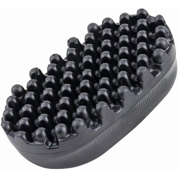Rubber Curling Hair Brush Twist Curl Comb For Afro Curls Hair Wave Tool Dirty Braided Curly Hair Big Small Holes Durable Curling Comb For Men Women Boy Girl Long Short Hair Black