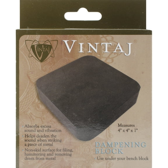 Rubber Dampening Block 4"X4"X1"-