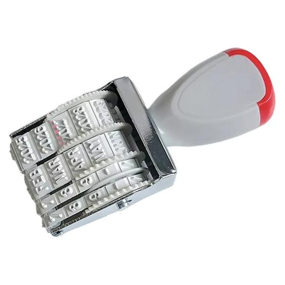 Rubber Date Stamp Rubber Stamp Line Dater Office Stamp Rotating Stamp for Scrapbooking Packaging Craft