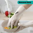 Rubber Disposable Gloves Nitrile Dishwashing Gloves Durable Latex Brush
