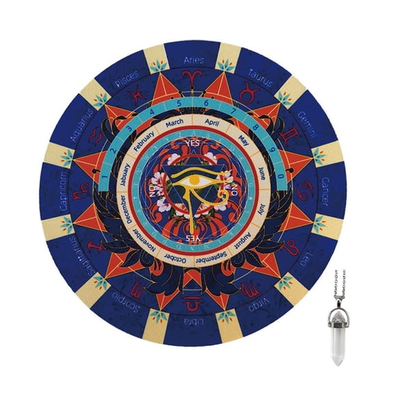 Rubber Divination Mat, Star Sign Dowsing Pendulums for Spiritual Insight Entertainment Spiritual Guidance