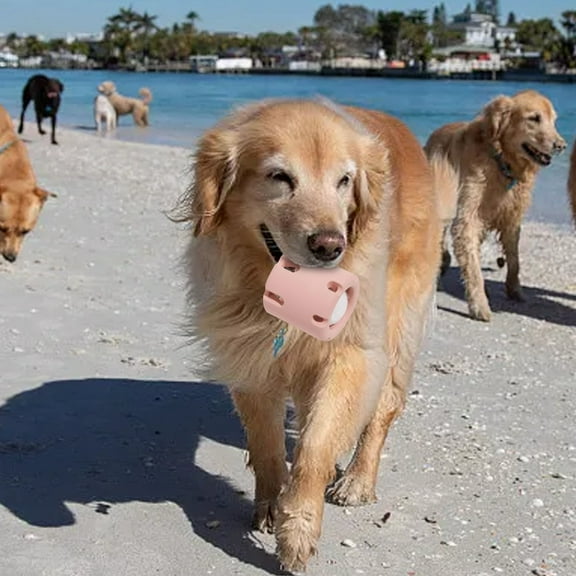 Rubber Dog Puzzle Toy - Tennis Dispenser Interactive Chew Game - Mental Stimulation & Durable Design - for Medium/Large Dogs Over 25lbs