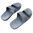 thumbnail image 1 of Rubber Double Strap Jesus Sandals By Imperial Hawaii for Women Men and Teens (Womens Size 13, Men size 11, Color Gray), 1 of 3