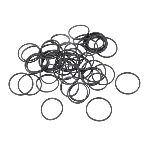 Rubber Drive Belts for Tape Recorder Video Players 50pcs Set Sturdy and Stable Mixed Size 30-40mm Width 1.2mm