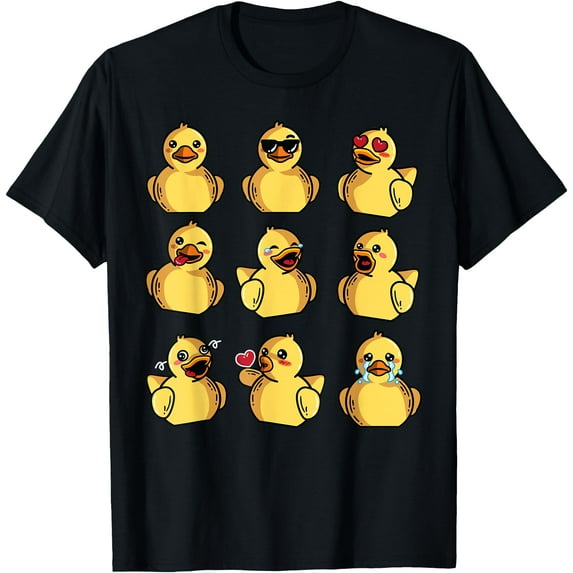 Rubber Duck Bath Toy Unisex Softstyle T-Shirt,Black Color,Size 4T