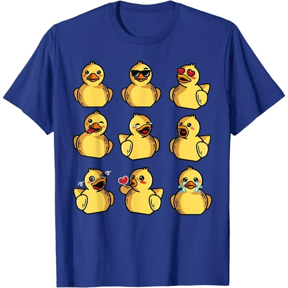 Rubber Duck Bath Toy Unisex Softstyle T-Shirt,Royal Blue Color,Size 4XL