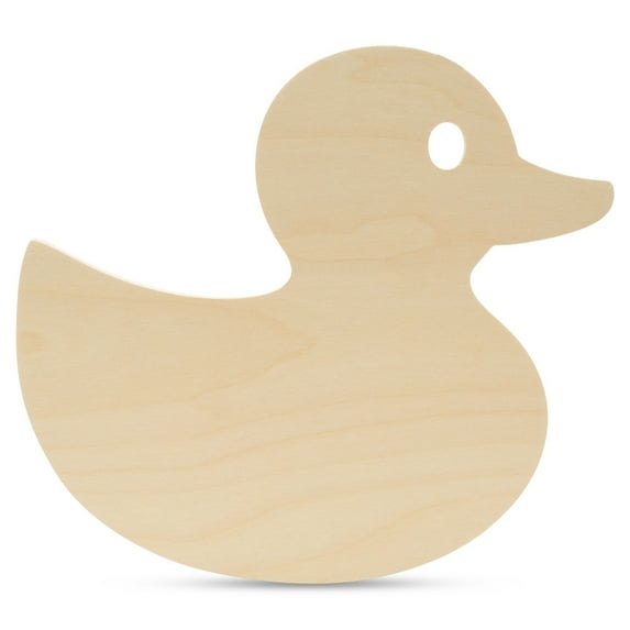 Rubber Duck Cutouts 11-inch, Pack of 10 Wood Door Hanger Blanks, Wooden Crafts to Paint, Wooden Cutouts for Crafts, by Woodpeckers