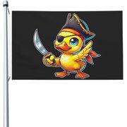 Rubber Duck Pirate Flag 3x5 Ft Animal Pirate Flags for Home Outdoor Indoor Garden Home Decoration Banner 4